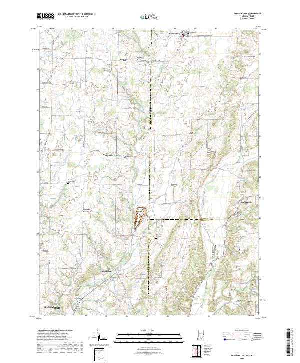 US Topo 7.5-minute map for Whitewater INOH