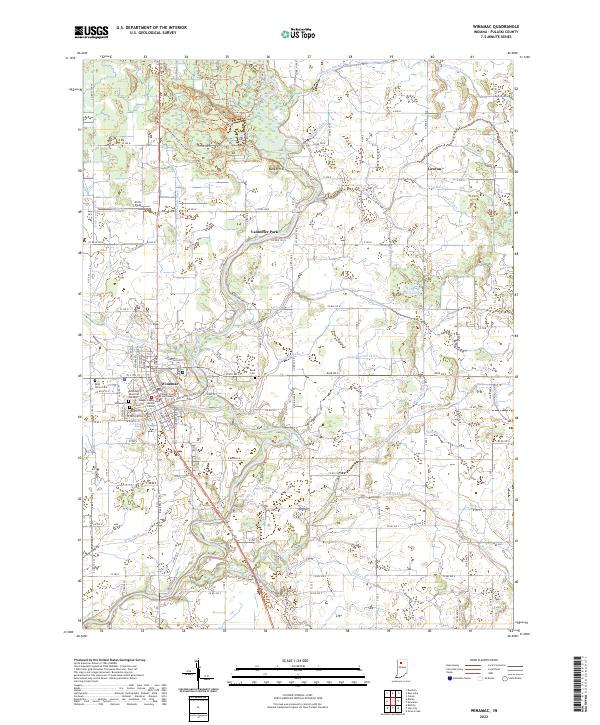 US Topo 7.5-minute map for Winamac IN