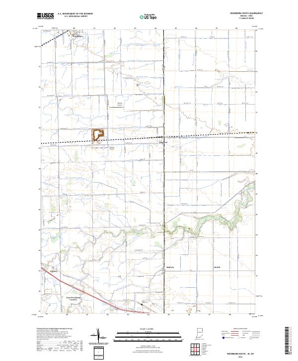 US Topo 7.5-minute map for Woodburn South INOH