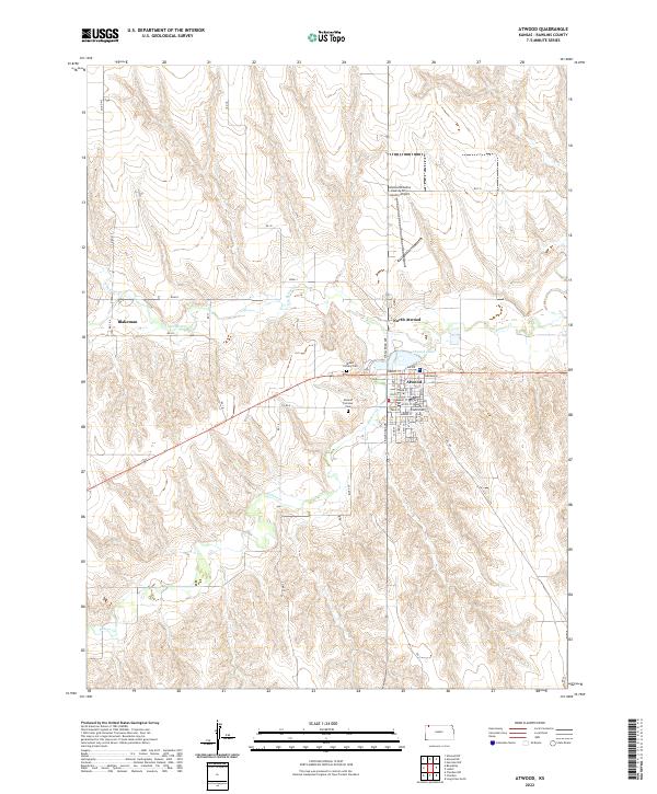 US Topo 7.5-minute map for Atwood KS