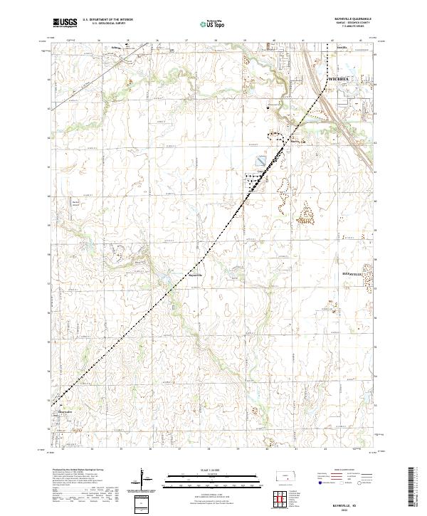 US Topo 7.5-minute map for Bayneville KS