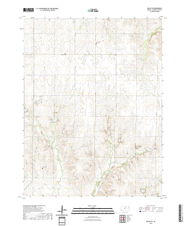 US Topo 7.5-minute map for Beloit SE KS