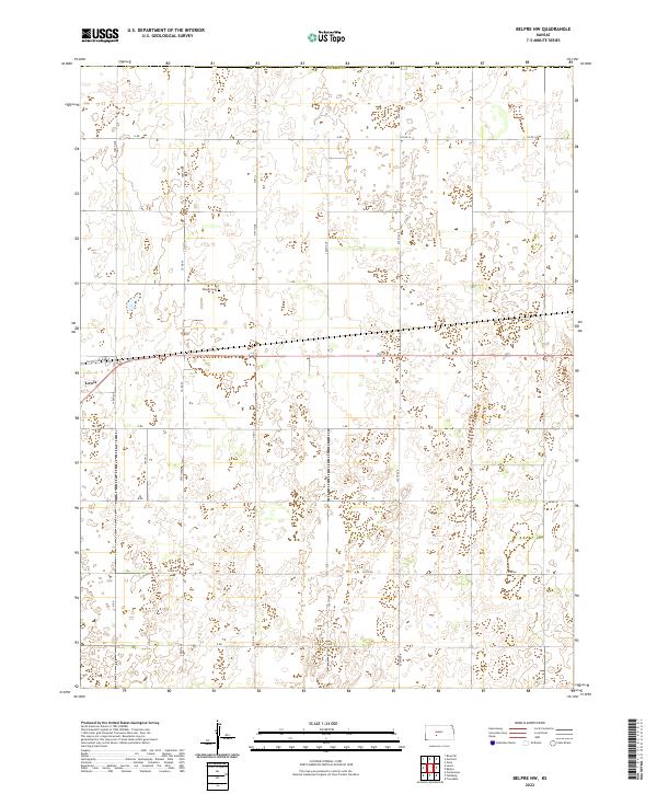 US Topo 7.5-minute map for Belpre NW KS