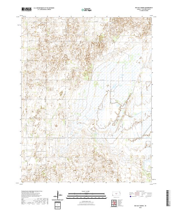 US Topo 7.5-minute map for Big Salt Marsh KS