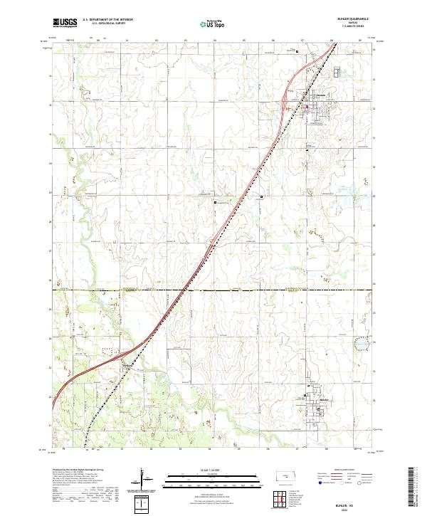 US Topo 7.5-minute map for Buhler KS