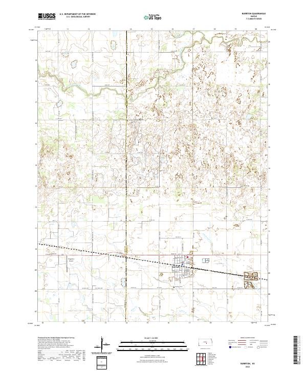 US Topo 7.5-minute map for Burrton KS