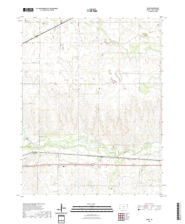 US Topo 7.5-minute map for Cairo KS