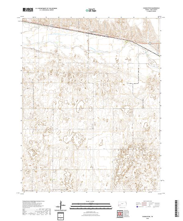 US Topo 7.5-minute map for Charleston KS