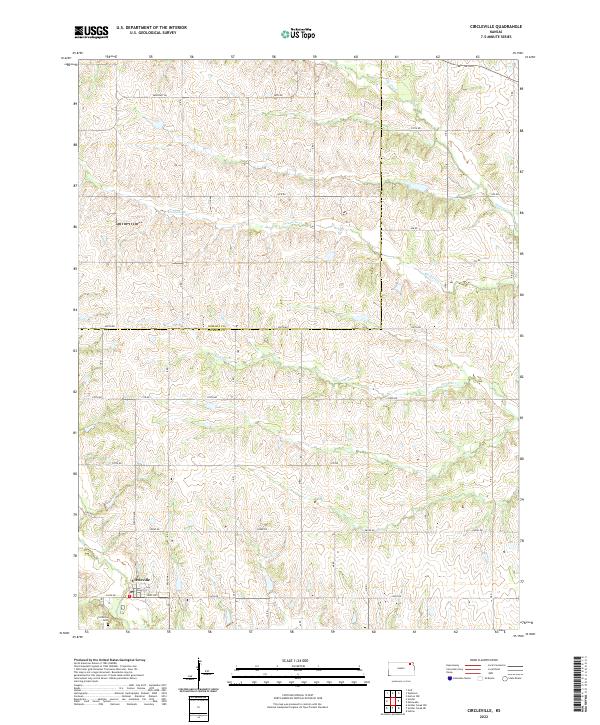 US Topo 7.5-minute map for Circleville KS