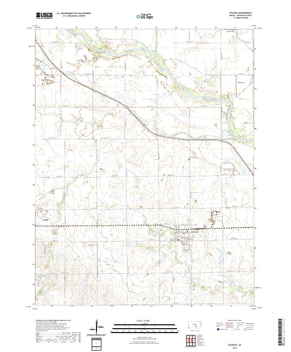 US Topo 7.5-minute map for Colwich KS