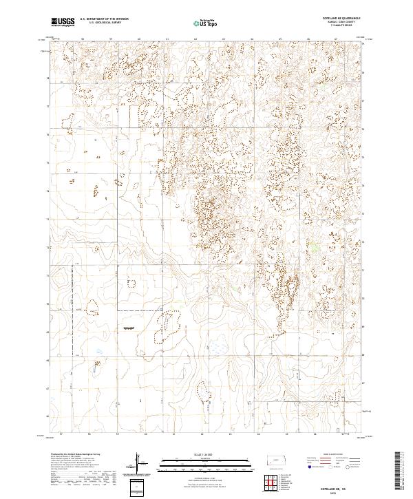 US Topo 7.5-minute map for Copeland NE KS