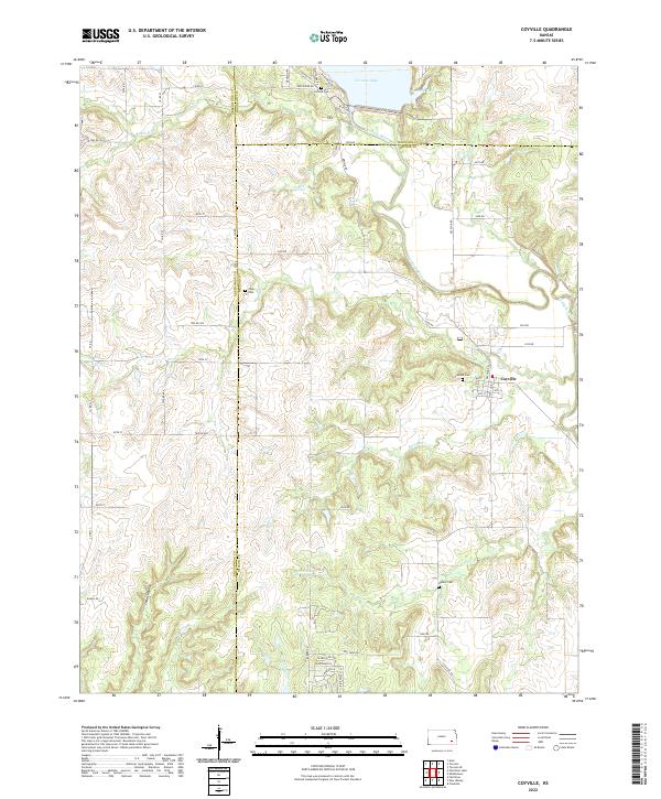 US Topo 7.5-minute map for Coyville KS