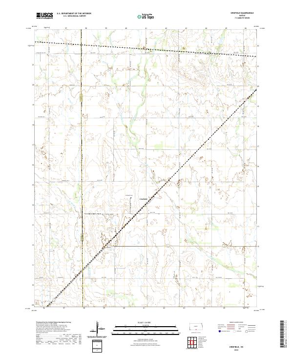 US Topo 7.5-minute map for Crisfield KS