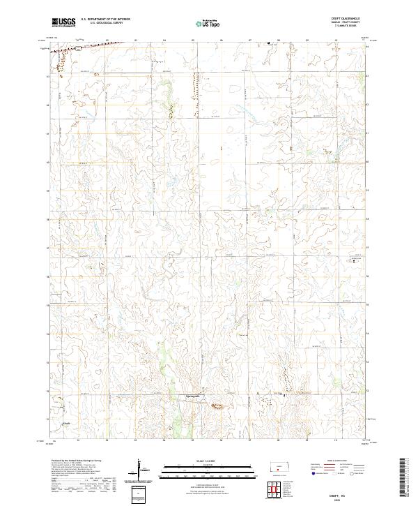 US Topo 7.5-minute map for Croft KS