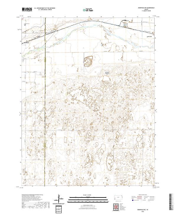 US Topo 7.5-minute map for Deerfield NE KS