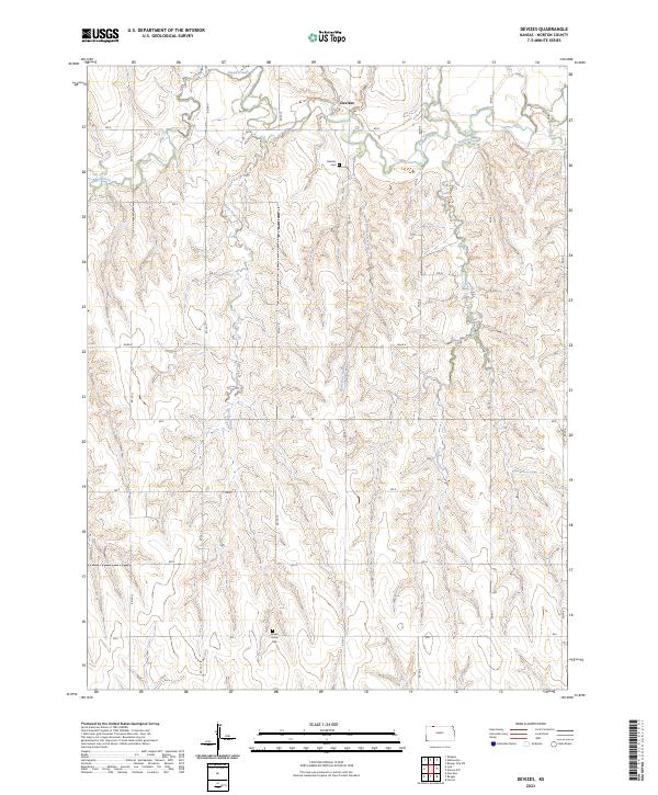 US Topo 7.5-minute map for Devizes KS