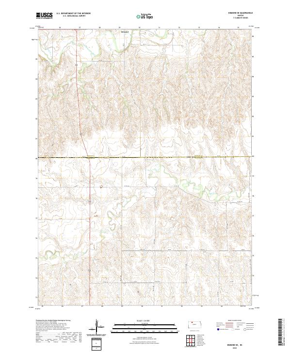 US Topo 7.5-minute map for Edmond SE KS