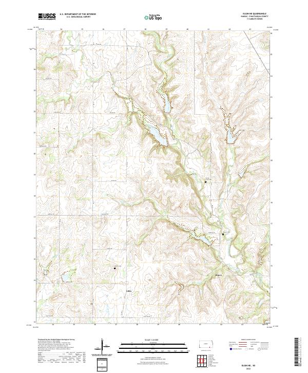 US Topo 7.5-minute map for Elgin NE KS