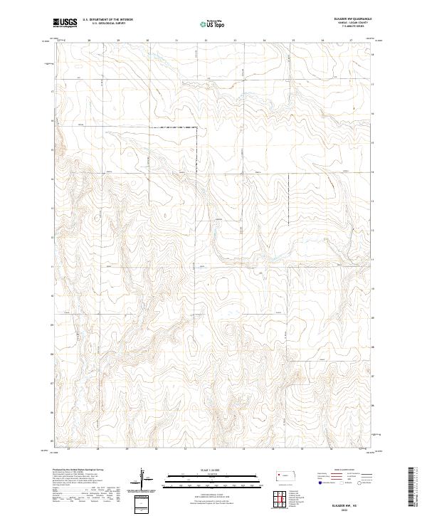 US Topo 7.5-minute map for Elkader NW KS