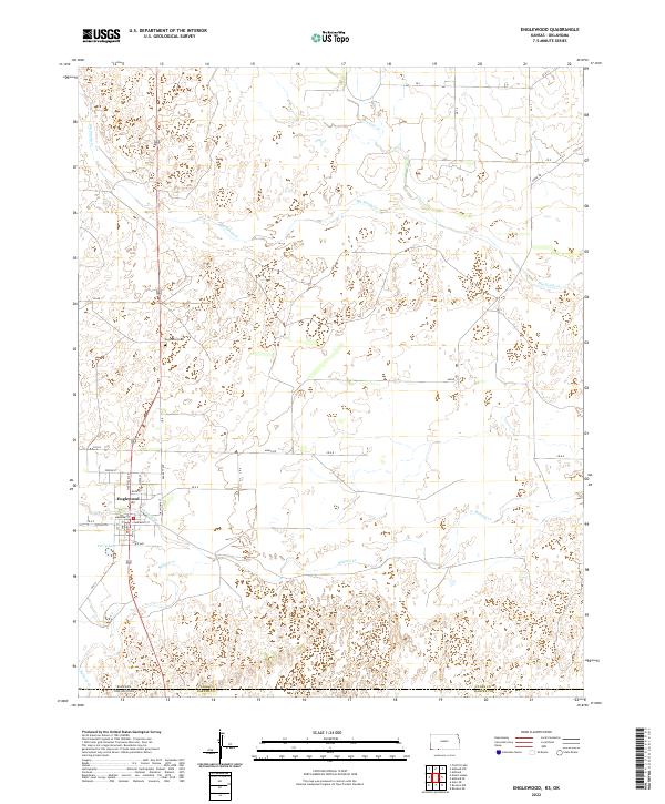 US Topo 7.5-minute map for Englewood KSOK