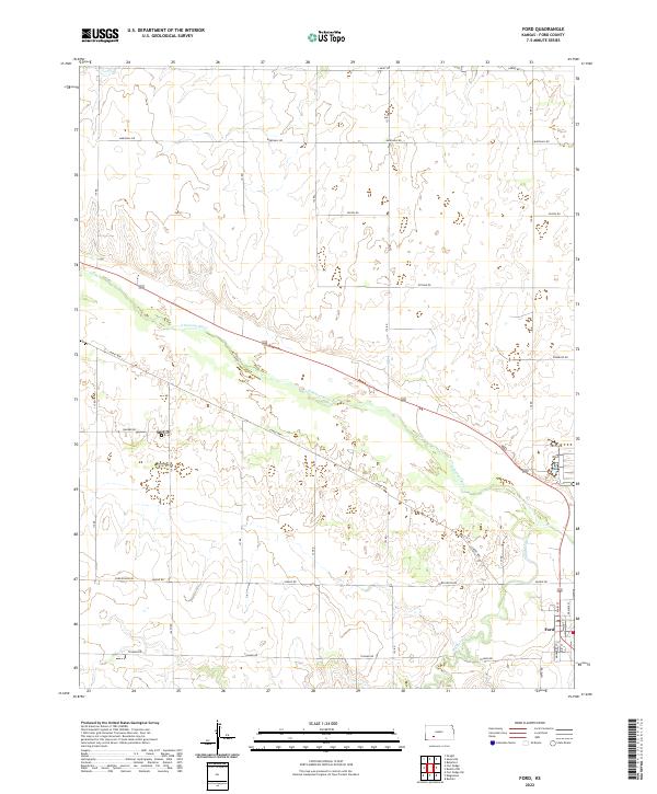 US Topo 7.5-minute map for Ford KS