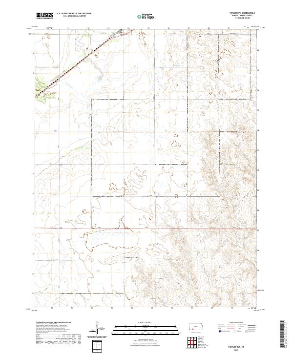 US Topo 7.5-minute map for Fowler SW KS