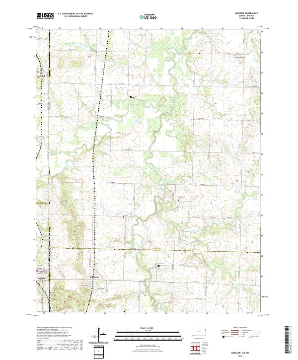 US Topo 7.5-minute map for Garland KSMO