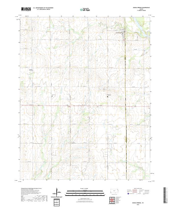 US Topo 7.5-minute map for Geuda Springs KS