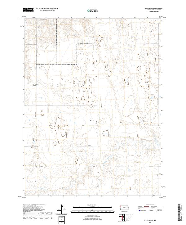 US Topo 7.5-minute map for Goodland NE KS