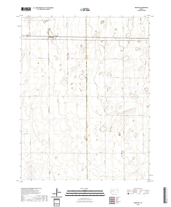 US Topo 7.5-minute map for Grigston KS