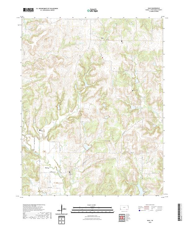 US Topo 7.5-minute map for Hale KS