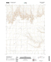 US Topo 7.5-minute map for Harrison Flats KS