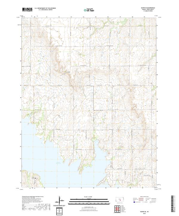 US Topo 7.5-minute map for Haven SE KS