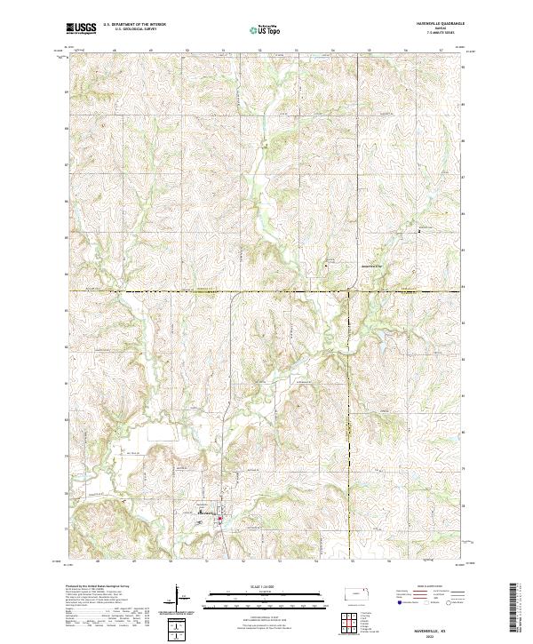 US Topo 7.5-minute map for Havensville KS