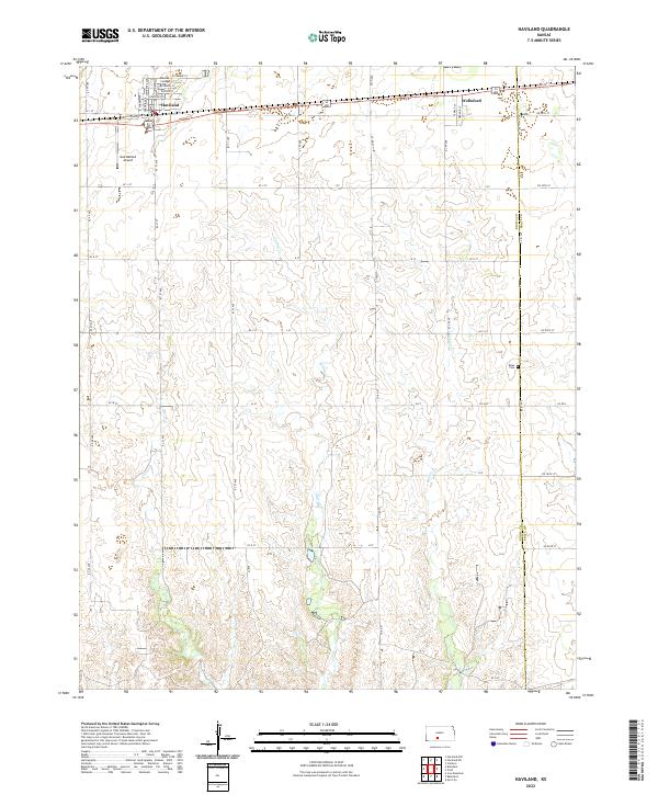 US Topo 7.5-minute map for Haviland KS