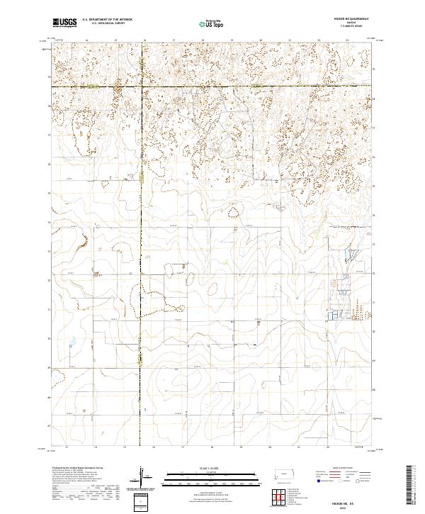 US Topo 7.5-minute map for Hickok NE KS