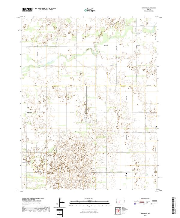 US Topo 7.5-minute map for Hopewell KS