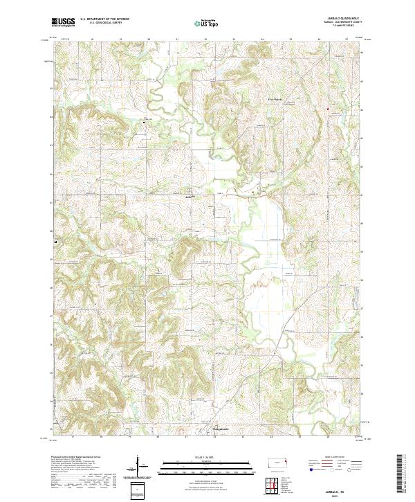 US Topo 7.5-minute map for Jarbalo KS