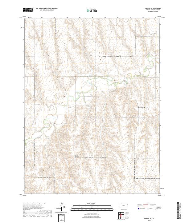 US Topo 7.5-minute map for Kanona NE KS