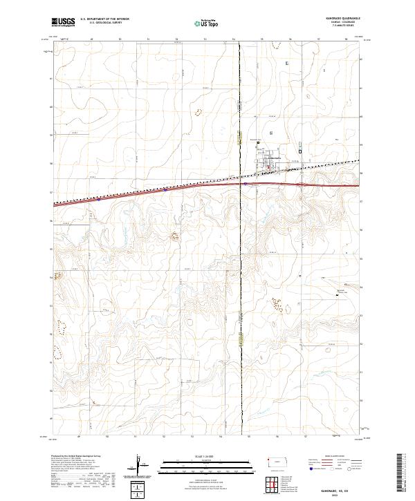 US Topo 7.5-minute map for Kanorado KSCO