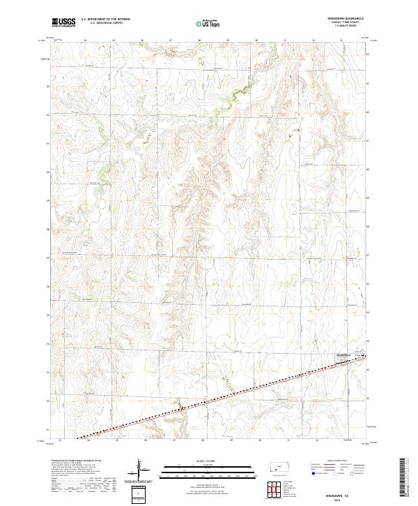 US Topo 7.5-minute map for Kingsdown KS