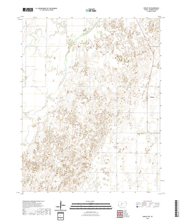 US Topo 7.5-minute map for Kinsley SW KS