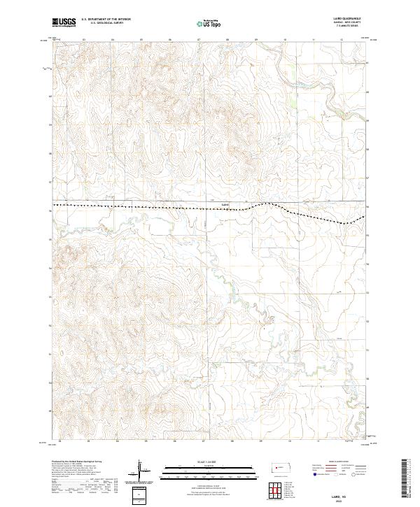 US Topo 7.5-minute map for Laird KS