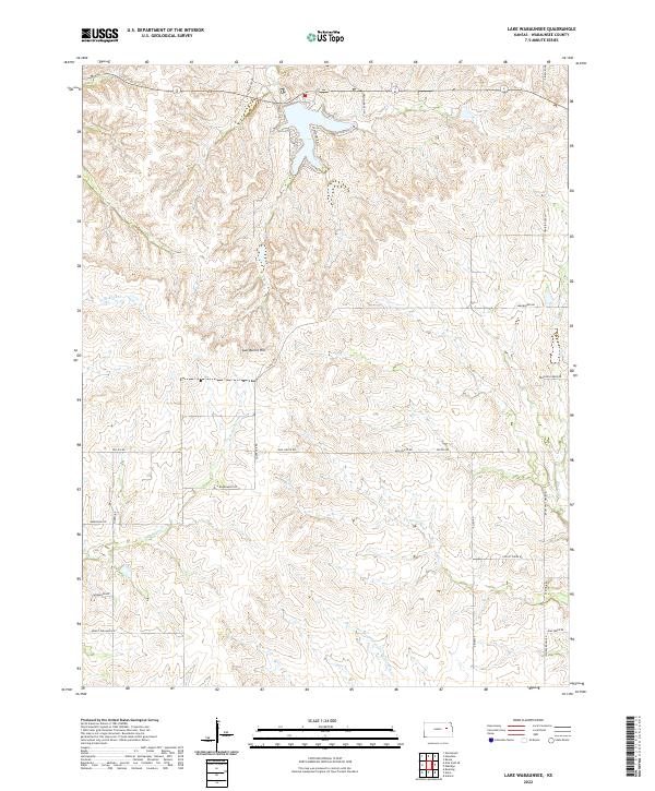 US Topo 7.5-minute map for Lake Wabaunsee KS