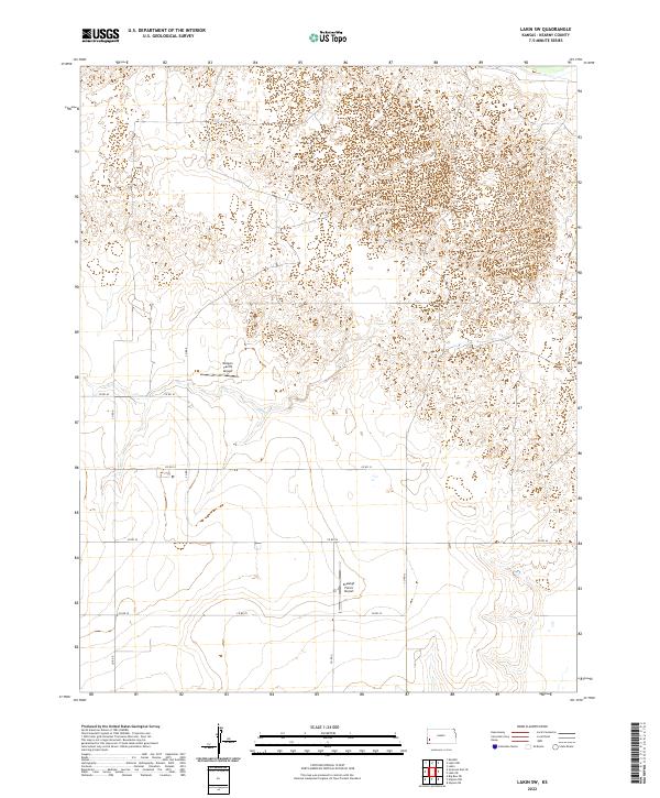 US Topo 7.5-minute map for Lakin SW KS