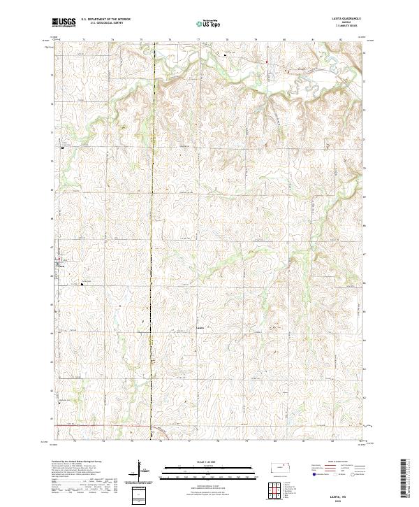 US Topo 7.5-minute map for Lasita KS