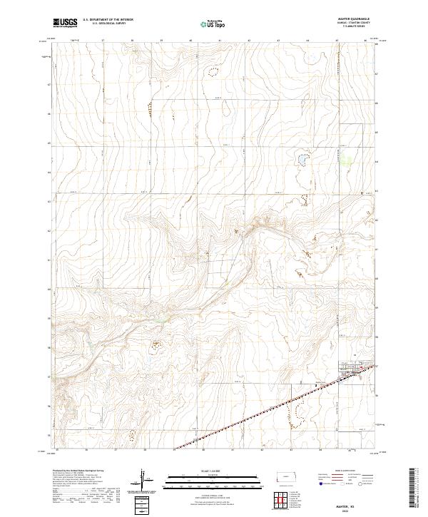 US Topo 7.5-minute map for Manter KS