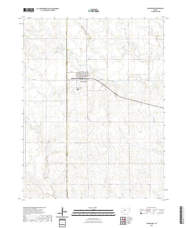 US Topo 7.5-minute map for McCracken KS