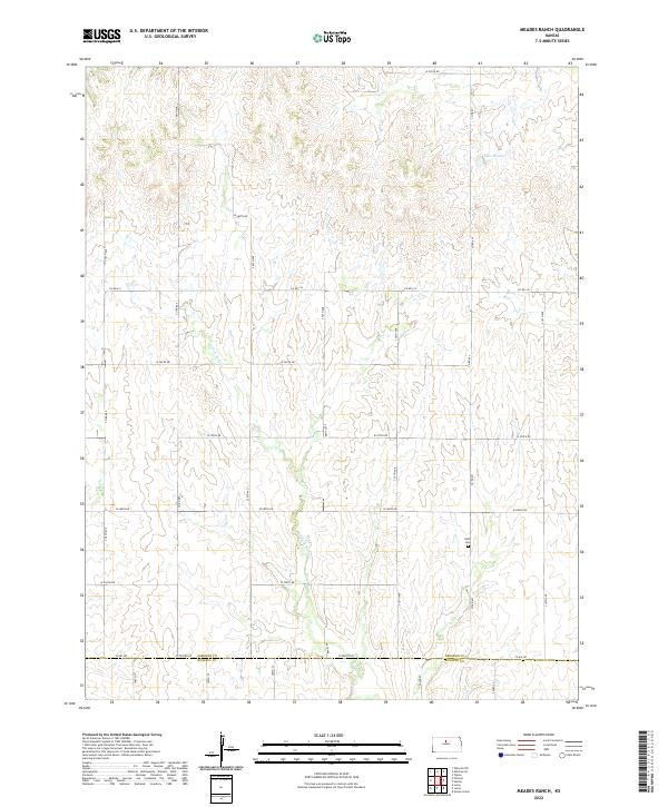 US Topo 7.5-minute map for Meades Ranch KS