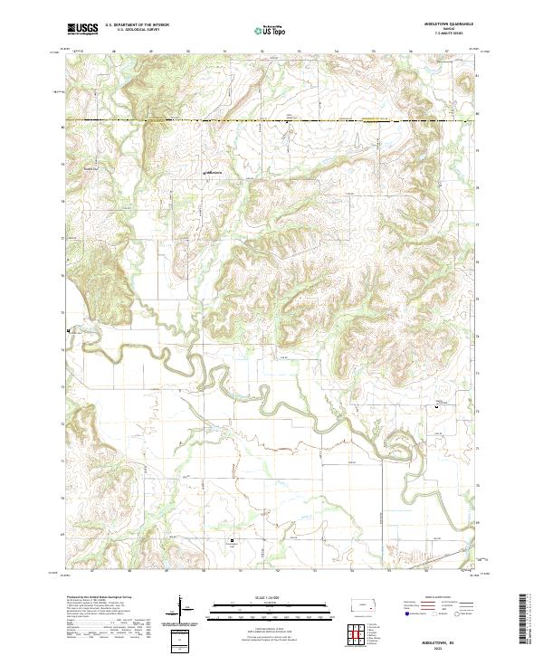 US Topo 7.5-minute map for Middletown KS